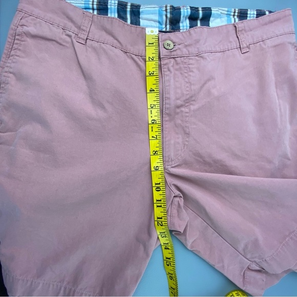 Vintage 1946 Washed Stoned & Beaten men's pink flat front shorts size 36 - Picture 10 of 15